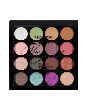 RUBY ROSE PALETA SOMBRAS 15 TONOS /1 BASE HB-1020