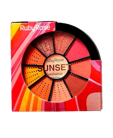 RUBY ROSE SUNSET KIT 9 SOMBRAS+ 1 PRIMER HB-9986/3