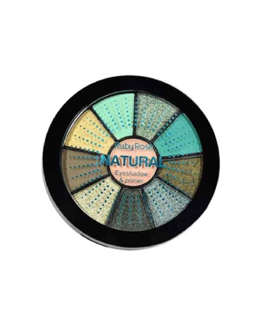 RUBY ROSE NATURAL KIT 9 SOMBRAS+ 1 PRIMER HB-9986/4