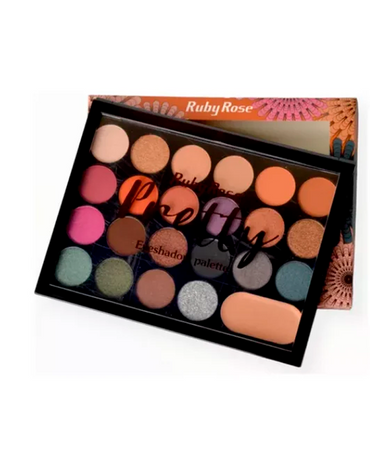 RUBY ROSE PRETTY PALETA SOMBRAS 22 TONOS /1 BASE HB-1006