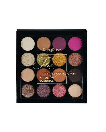 RUBY ROSE PALETA SOMBRAS 15 TONOS /1 BASE HB-1022