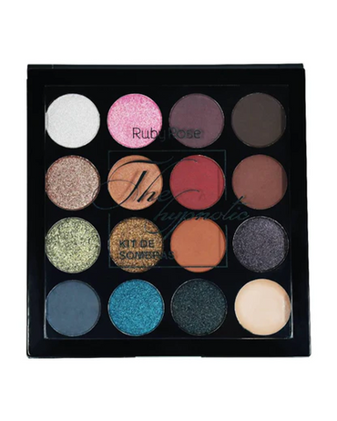 RUBY ROSE PALETA SOMBRAS 15 TONOS /1 BASE HB-1024