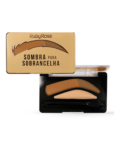 RUBY ROSE SOMBRA DOS TONOS + PRIMER DE CEJAS CARAMEL HB-9355