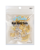 J BABE HAIR RING CUFFS SILVER/GOLD 40 PZS. HR10