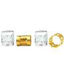 J BABE HAIR RING CUFFS SILVER/GOLD 40 PZS. HR10