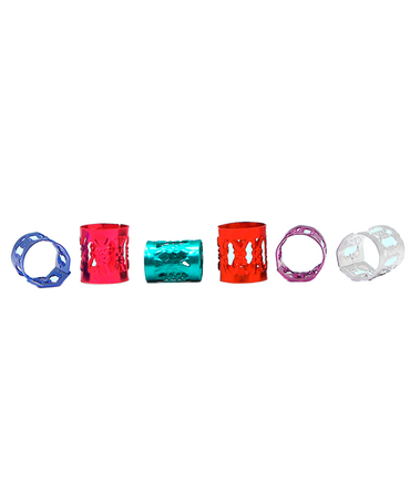 J BABE HAIR RING CUFFS MULTICOLOR 40 PZS. HR11