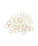 J BABE HAIR RINGS 40 PIEZAS GOLD HR13