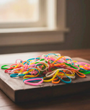 J BABE ELASTIC HAIR TIES MULTICOLOR HT12