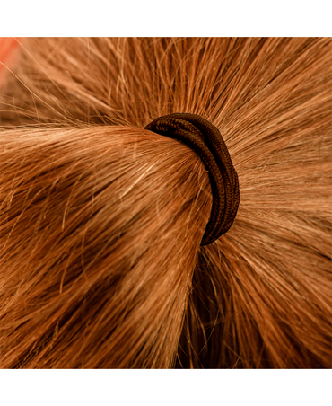 J BABE HAIR ELASTIC BANDS X10 PZS. HEB2 BROWN
