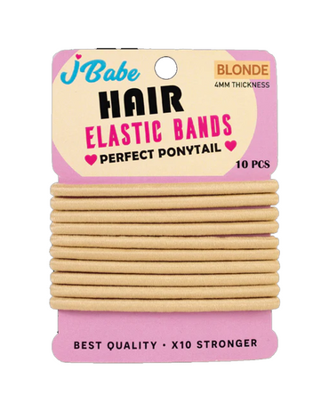 J BABE HAIR ELASTIC BANDS X10 PZS. HEB3 BLONDE