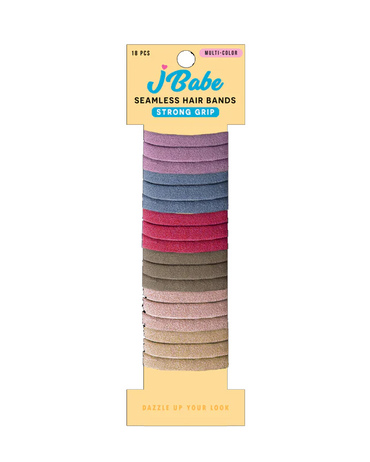 J BABE SEAMLESS HAIR BANDS STRONG GRIP MULTI-COLOR SHB3