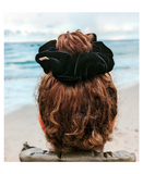 J BABE VELVET SCRUNCHIES GRANDE BLACK 1 PZS VS19