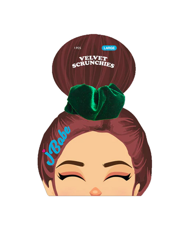 J BABE VELVET SCRUNCHIES GRANDE CREAM 1 PZS VS21