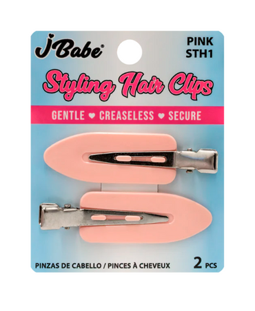 J BABE STYLING HAIR CLIP 2 PZS. PINK STH1