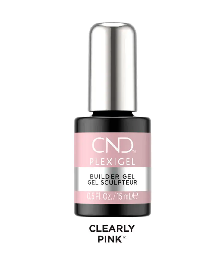 CND PLEXIGEL COLOR BUILDER CLEARLY PINK 0.5 OZ.