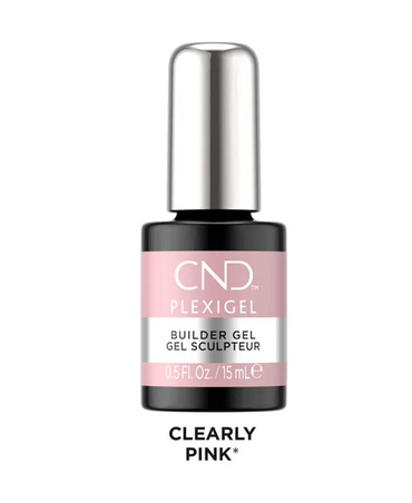 CND PLEXIGEL COLOR BUILDER CLEARLY PINK 0.5 OZ.