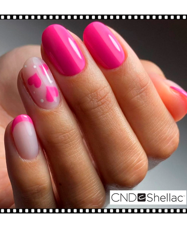 CND SHELLAC 0.25 OZ. 121 HOT POP PINK
