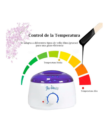 KIT DE DEPILACION PARA DEPILACION MINI WAX HEATER 50 GRS.