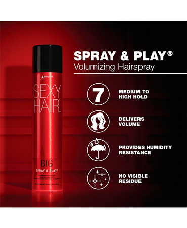 SEXY HAIR BIG SPRAY & PLAY VOLUMIZING HAIRSPRAY 300 ML.