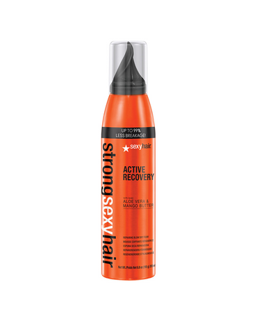 SEXY HAIR MOUSSE STRONG ACTIVE RECOVERY ALOE VERA & MANGO BUTTER 205 ML.