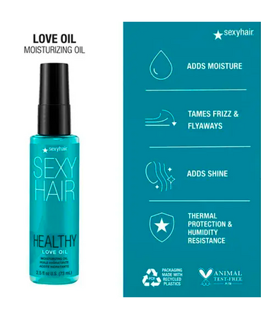 SEXY HAIR HEALTHY LOVE OIL ACEITE HIDRATANTE LIGERO 75 ML.