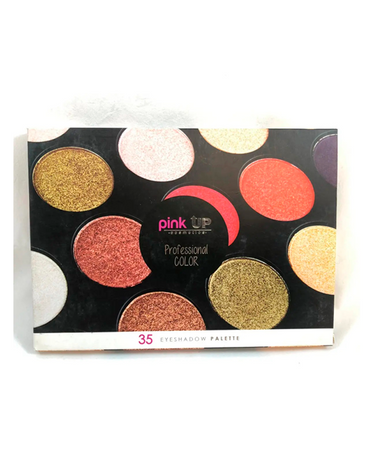 PINK UP PALETA PROFESIONAL DE SOMBRAS LUMINOSA 35 TONOS PKP37