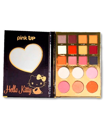 PINK UP PALETA DORADA HELLO KITTY PKP39 - El Palacio De La Belleza
