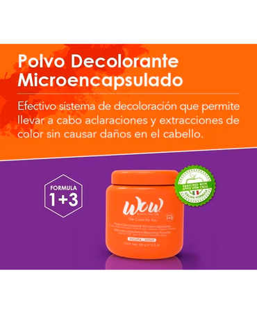 WOW DECOLORANTE VIOLETA 350 GRS.