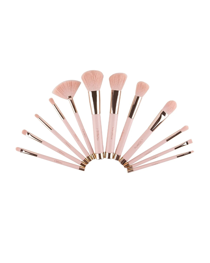 BEAUTY CREATIONS SET DE BROCHAS PINK ELEGANCE C/12 PIEZAS