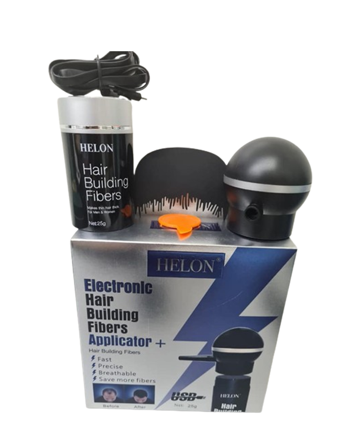 HELON ELECTRONIC HAIR BUILDING FIBERS APPLICATOR KIT
