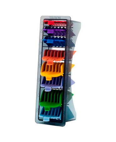 CLIPPER GUIDES KIT 8 AUMENTOS GENERICOS WAHL COLORES CON ESTUCHE 14018