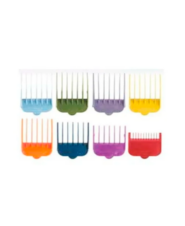 CLIPPER GUIDES KIT 8 AUMENTOS GENERICOS WAHL COLORES CON ESTUCHE 14018