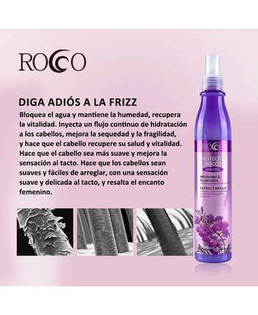 ROCCO PLANCHITA Y BRUSHING TERMO PROTECTOR ANTI FRIZZ 375 ML.