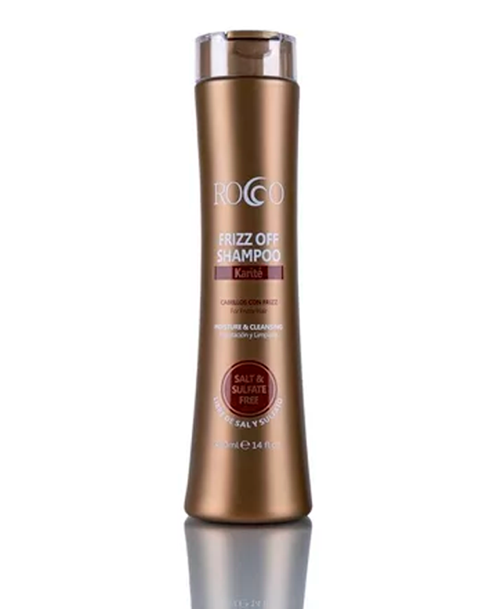 ROCCO FRIZZ OFF SHAMPOO CON KARITE 400 ML.
