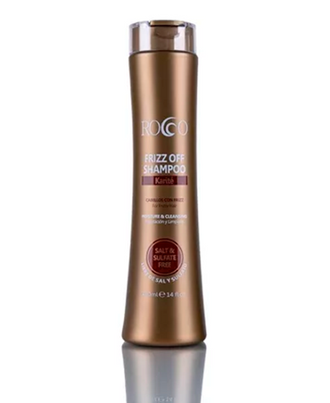 ROCCO FRIZZ OFF SHAMPOO CON KARITE 400 ML.