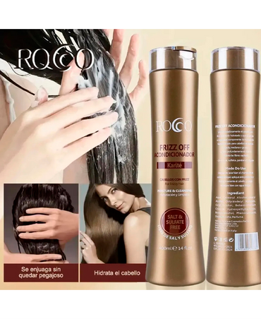 ROCCO FRIZZ OFF ACONDICIONADOR CON KARITE 400 ML.