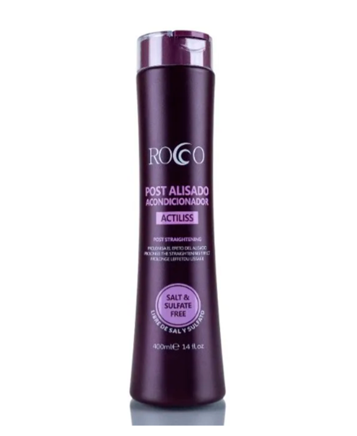 ROCCO POST ALISADO ACONDICIONADOR LIBRE DE SAL Y SULFATOS 400 ML.
