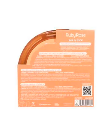 RUBY ROSE MINI PALETA DE SOM E ILUM HB-1075-5-FALL IN LOVE