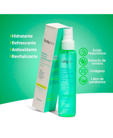 RUBY SKIN NIEBLA FACIAL HIDRATANTE COLAGENO 116 ML.HB-202