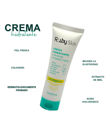 RUBY SKIN CREMA FACIAL HIDRATANTE COLAGENO 50 ML.HB-204