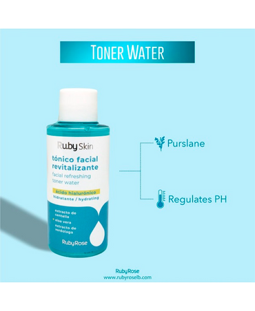 RUBY SKIN TONICO REVITALIZANTE FACIAL ACIDO HIALURONICO 116 ML.HB-501