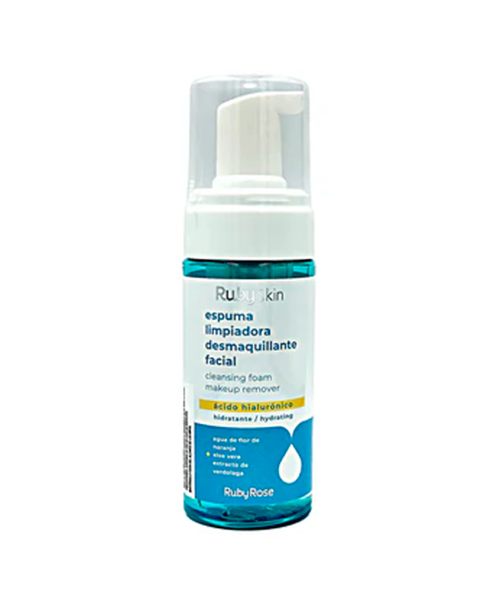 RUBY SKIN ESPUMA LIMPIADORA DESMAQUILLANTE FACIAL HIALURONICO 125 ML.HB-503