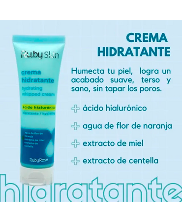 RUBY SKIN CREMA HIDRATANTE FACIAL ACIDO HIALURONICO 50 ML.HB-504