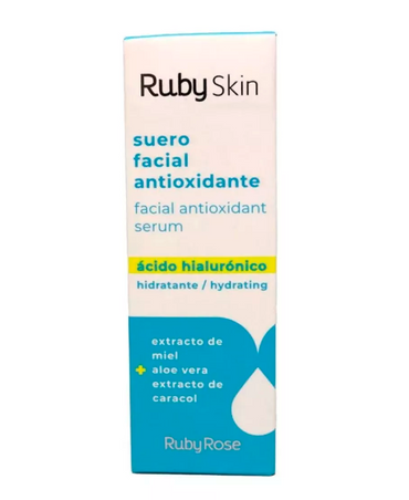 RUBY SKIN SUERO FACIAL ANTIOXIDANTE ACIDO HIALURONICO 26 ML.HB-506