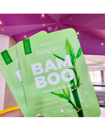 RUBY SKIN BAMBOO MASCARILLA FACIAL CURATIVA 25 ML.HB-800 BLISTER C/12