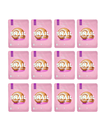 RUBY SKIN SNAIL MASCARILLA FACIAL BRILLANTE-REPARAR 25 ML.HB-806 CAJA 12 PZAS