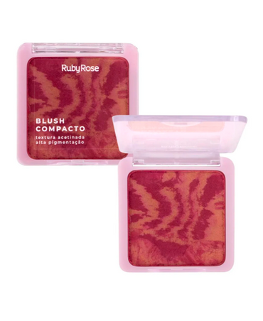 RUBY ROSE BLUSH COMPACTO TEXTURA SATINADA HB-6121 BC30 ELIXIR GRUPO 1