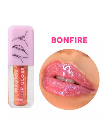 RUBY ROSE LIP GLOSS VITAMINA E BONFIRE 5 ML.HB-8234-4