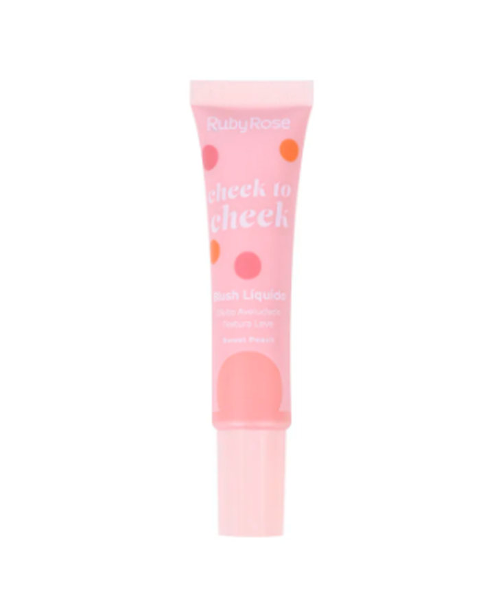 RUBY ROSE CHEEK TO CHEEK RUBOR LIQUIDO SWEET PEACH HB-6116