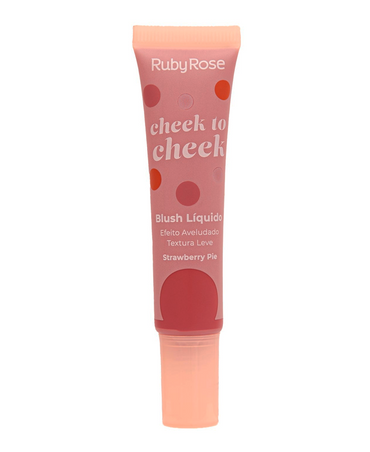 RUBY ROSE CHEEK TO CHEEK RUBOR LIQUIDO STRAWBERRY PIE HB-6616